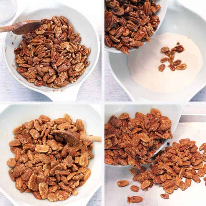 Candied Pecans Steps 5-8