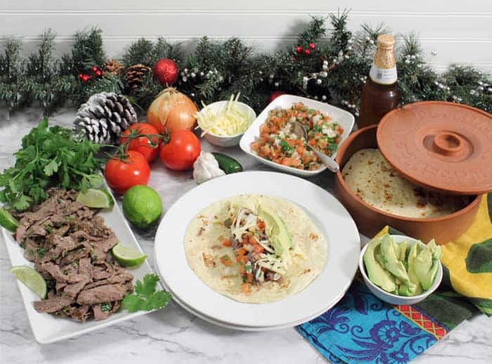 Carne Asada dinner is served 1