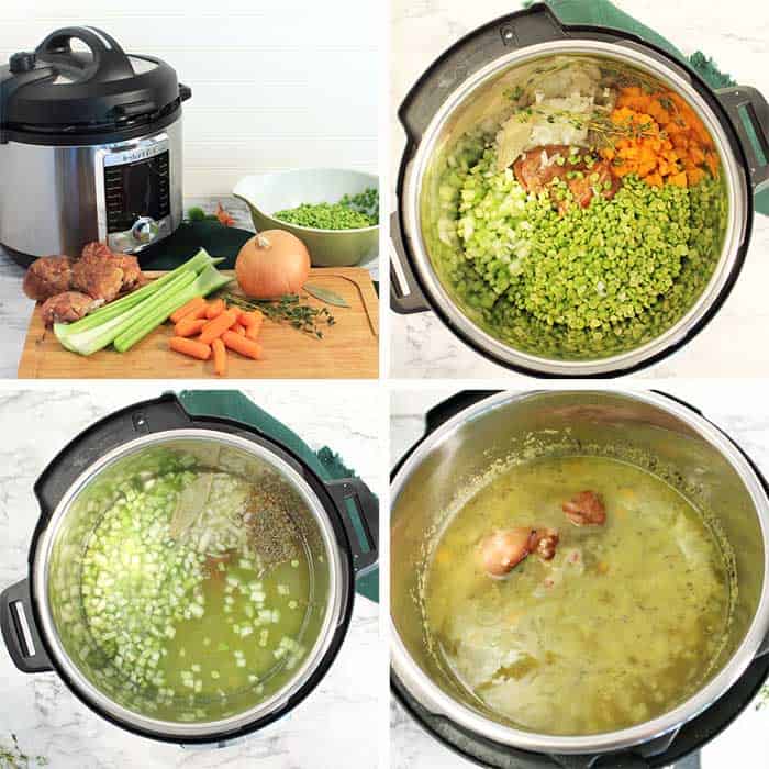 Instant Pot Split Pea Soup 1st steps