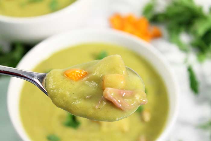 Instant Pot Split Pea Soup bite