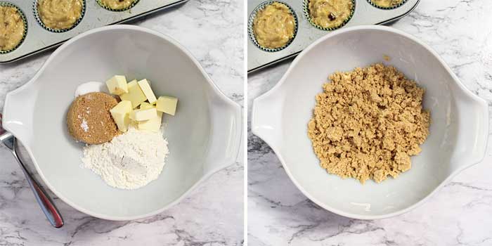 Crumb Topping steps