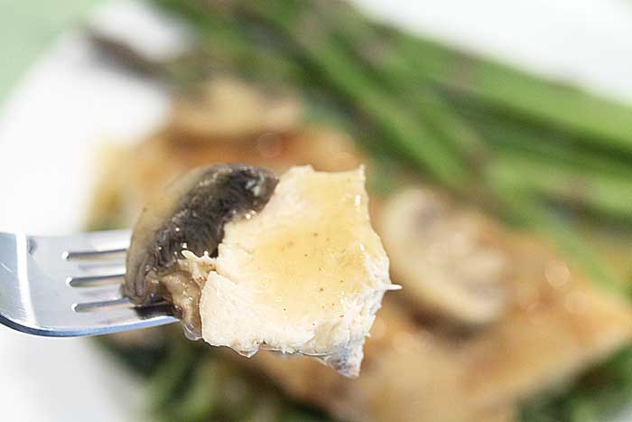 Chicken with Mushrooms bite