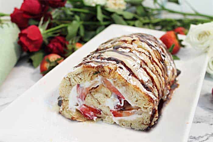 Strawberry Roll inside wide