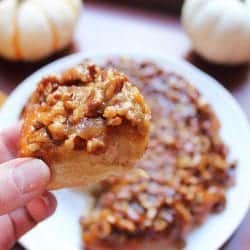 Single sticky bun square.