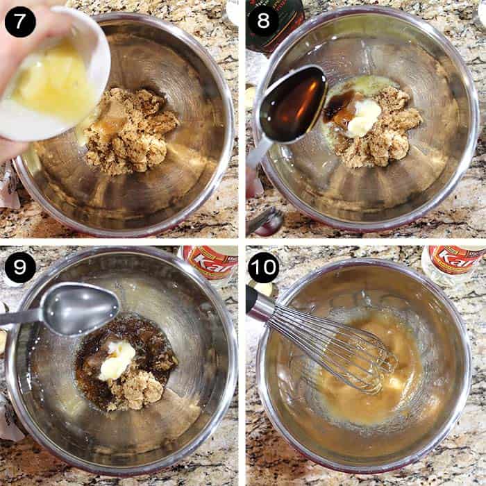 4 steps to making caramel topping.