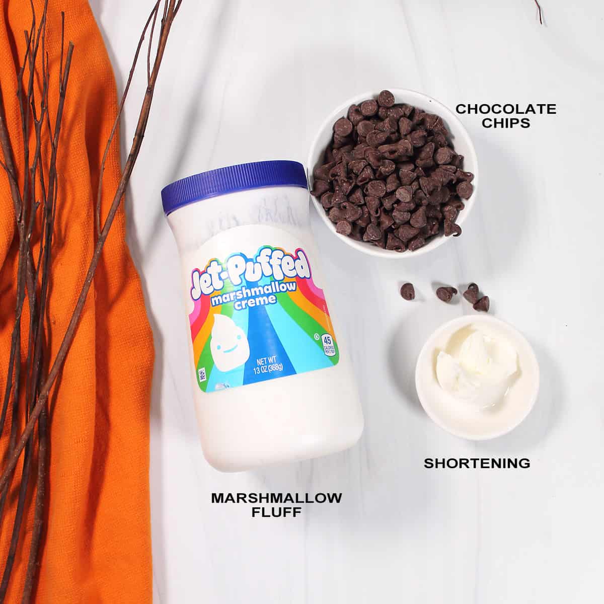 Chocolate coating and filling ingredients.