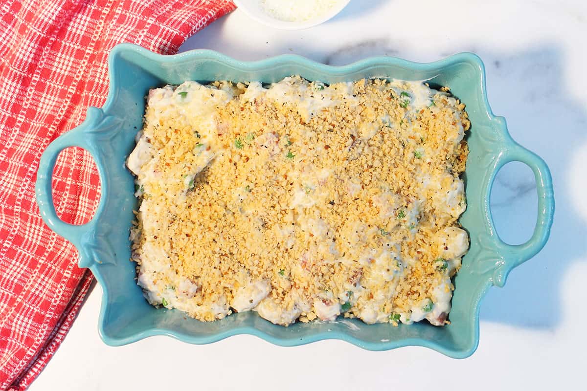 Ready to bake casserole.
