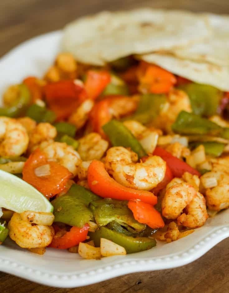 Image for Air Fryer Shrimp Fajitas {Ninja Foodi}