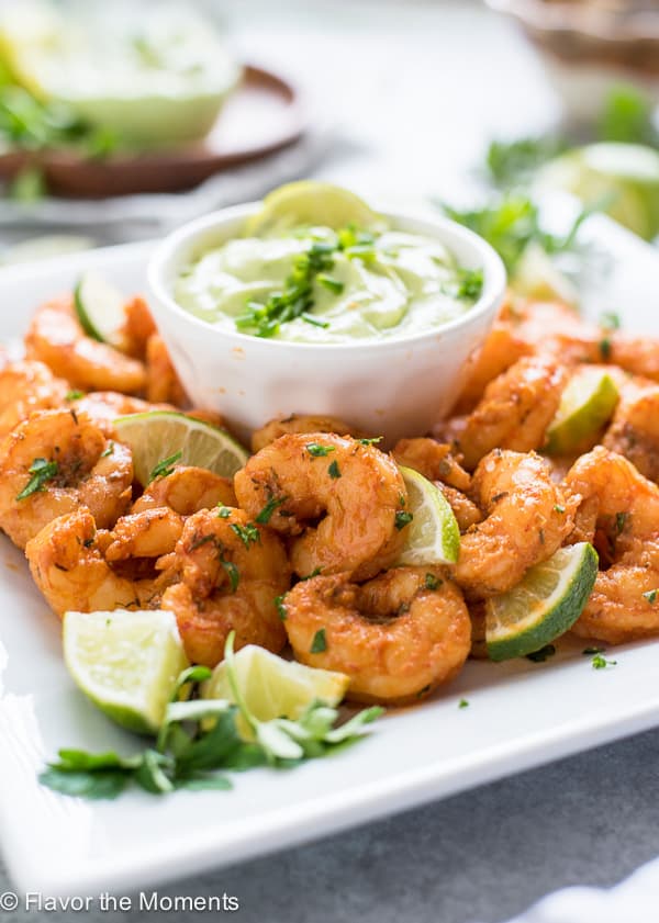 Image for Blackened Shrimp with Avocado Ranch Dip
