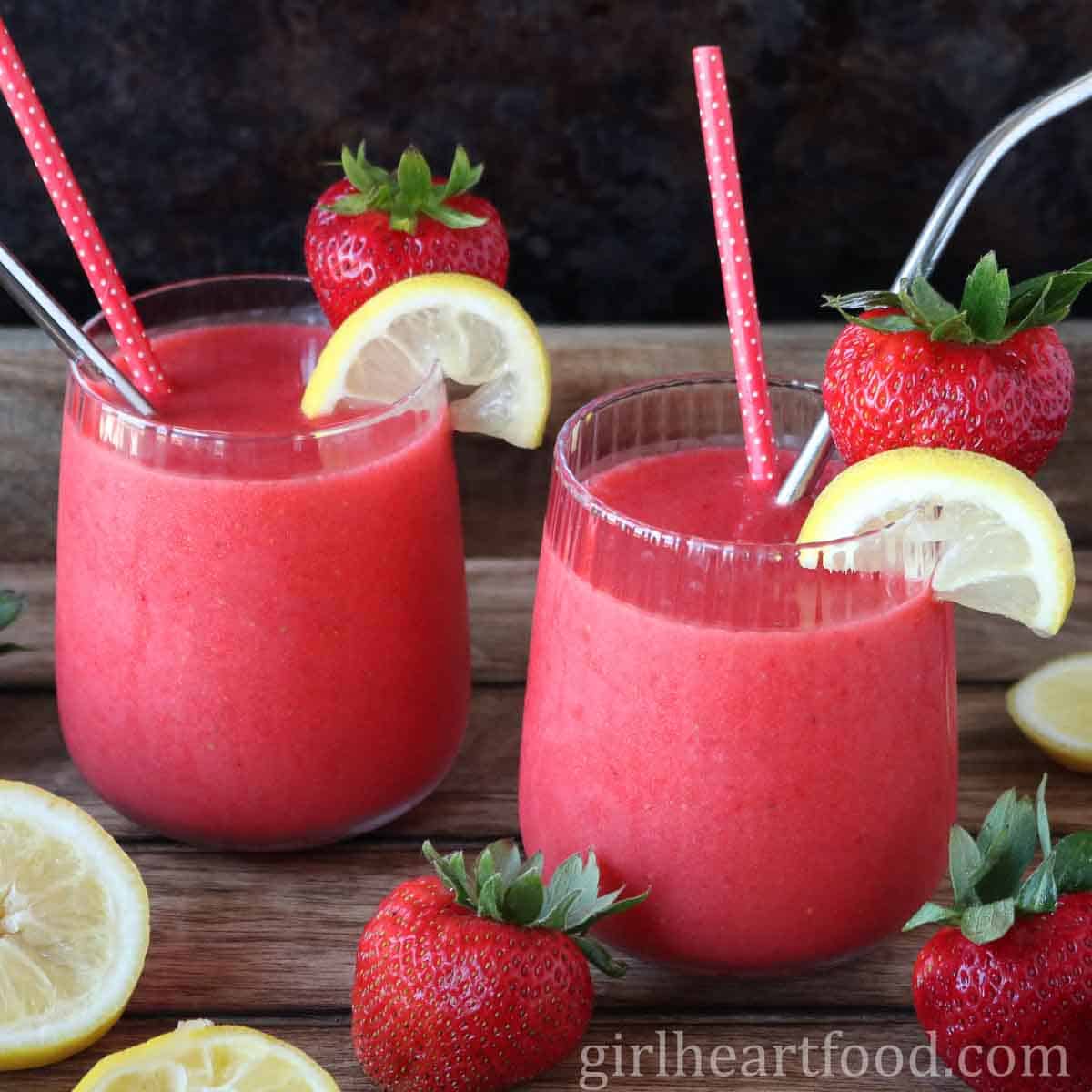 Image for Frozen Strawberry Lemonade (4 ingredients!)