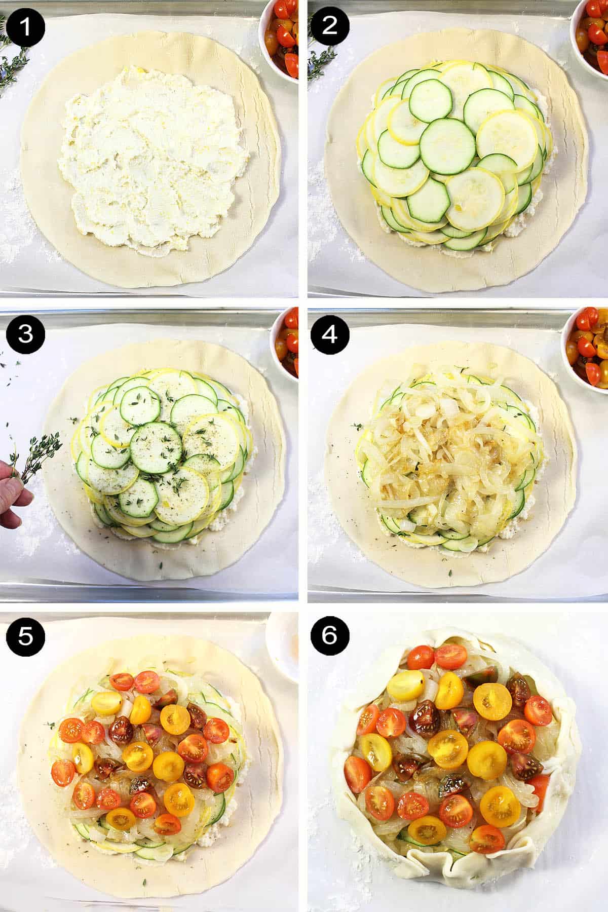 6 layers to assemble galette.