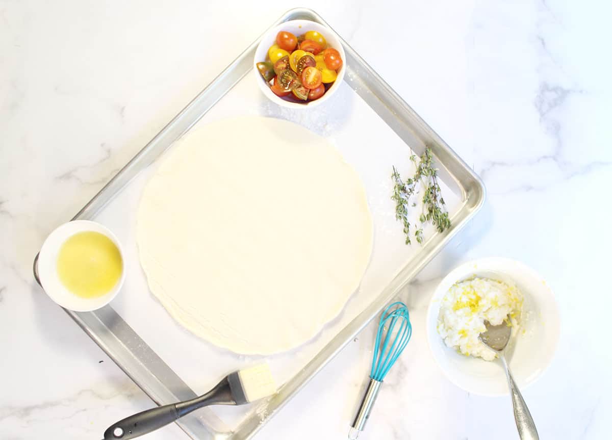 Ready to fill dough on cookie sheet.