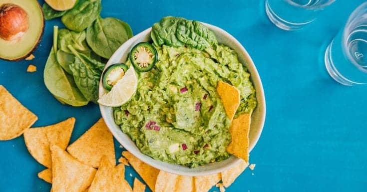 Image for Healthy Guacamole with Spinach