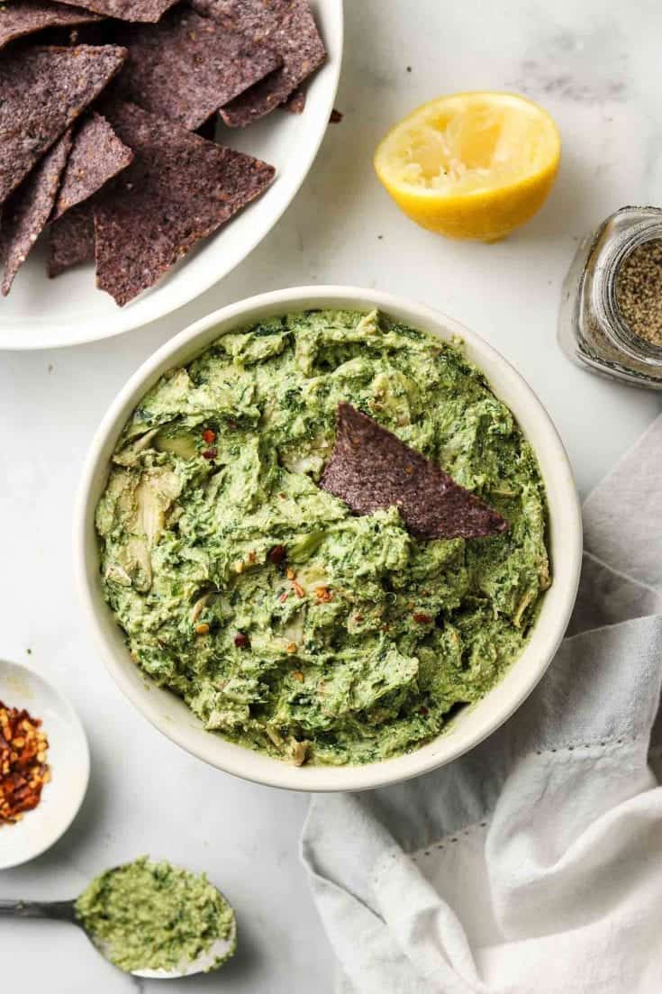 Image for Avocado Spinach Artichoke Dip (Vegan)