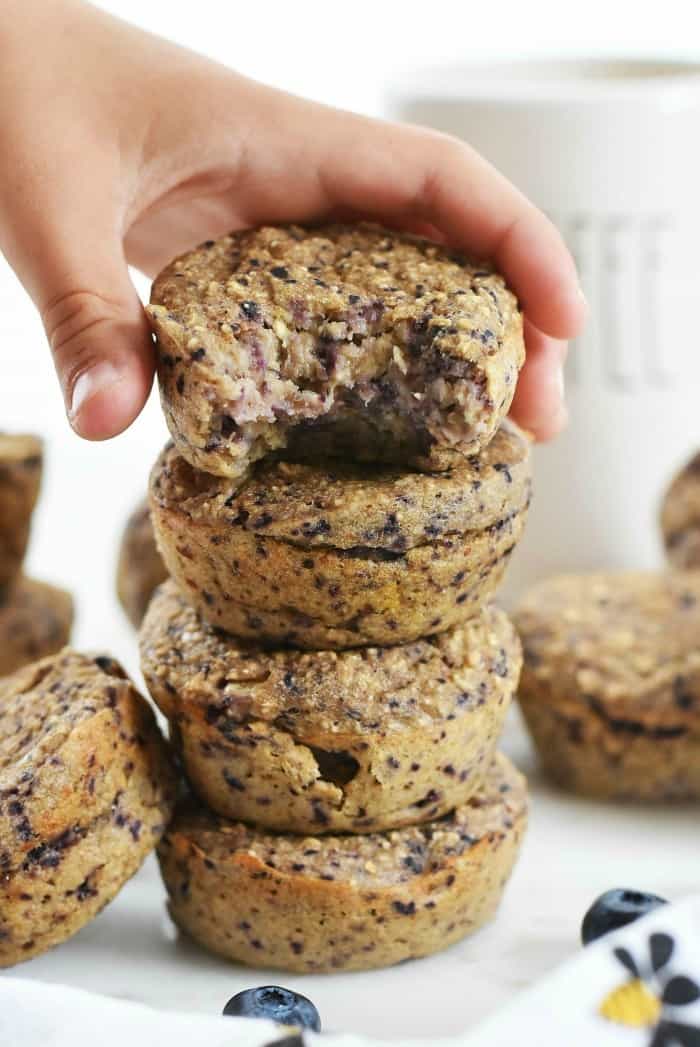 Image for Baked Banana Oatmeal Cups (with Blueberries)