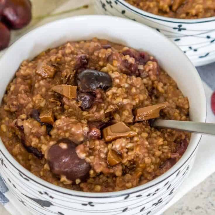Image for Instant Pot Chocolate Cherry Steel Cut Oats