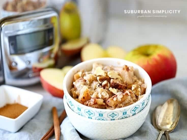 Image for Easy and Delicious Apple Cinnamon Crockpot Oatmeal