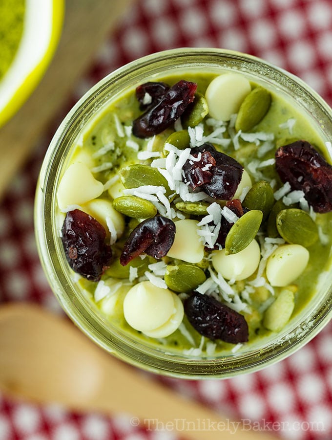 Image for Matcha Overnight Oats with Chia Seeds