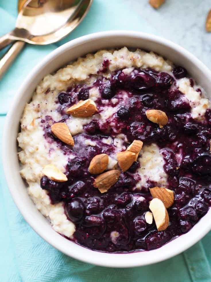 Image for Blueberries and Cream Oatmeal Recipe
