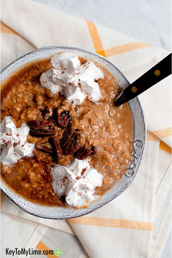 Image for Pumpkin Spice Oatmeal (Pumpkin Pie Oatmeal)