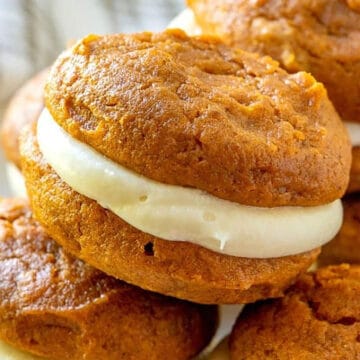 Closeup of Pumpkin Whoopie Pie.