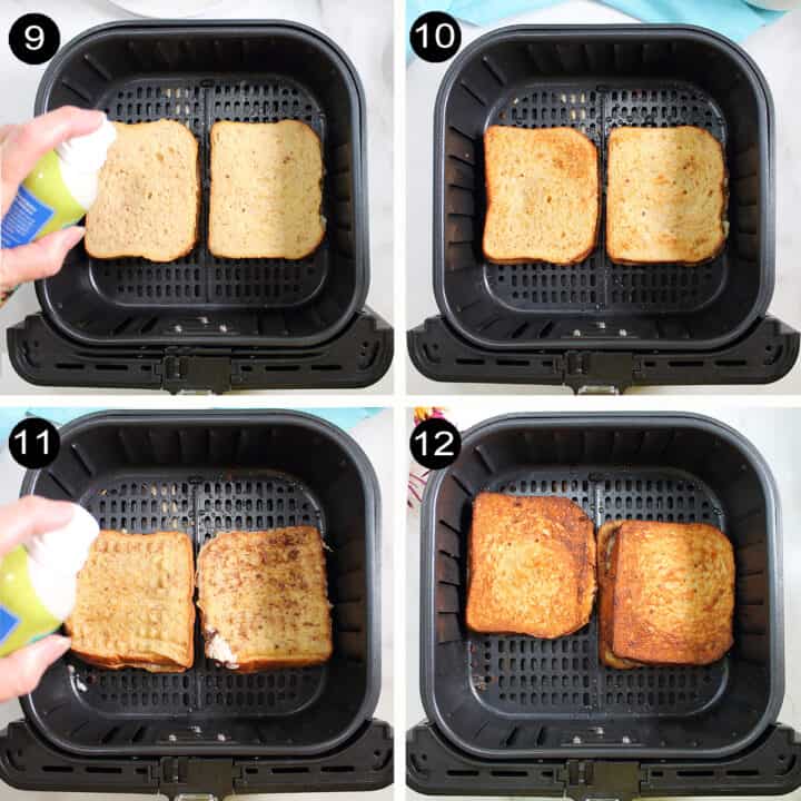 How to air fry stuffed French Toast.