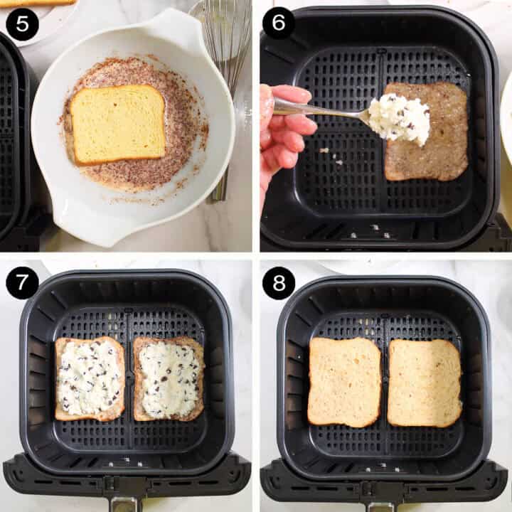 How to stuff cannoli stuffed French Toast.