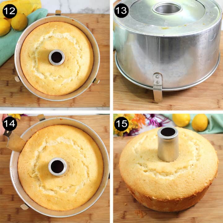 Baked cake and how to release from pan.