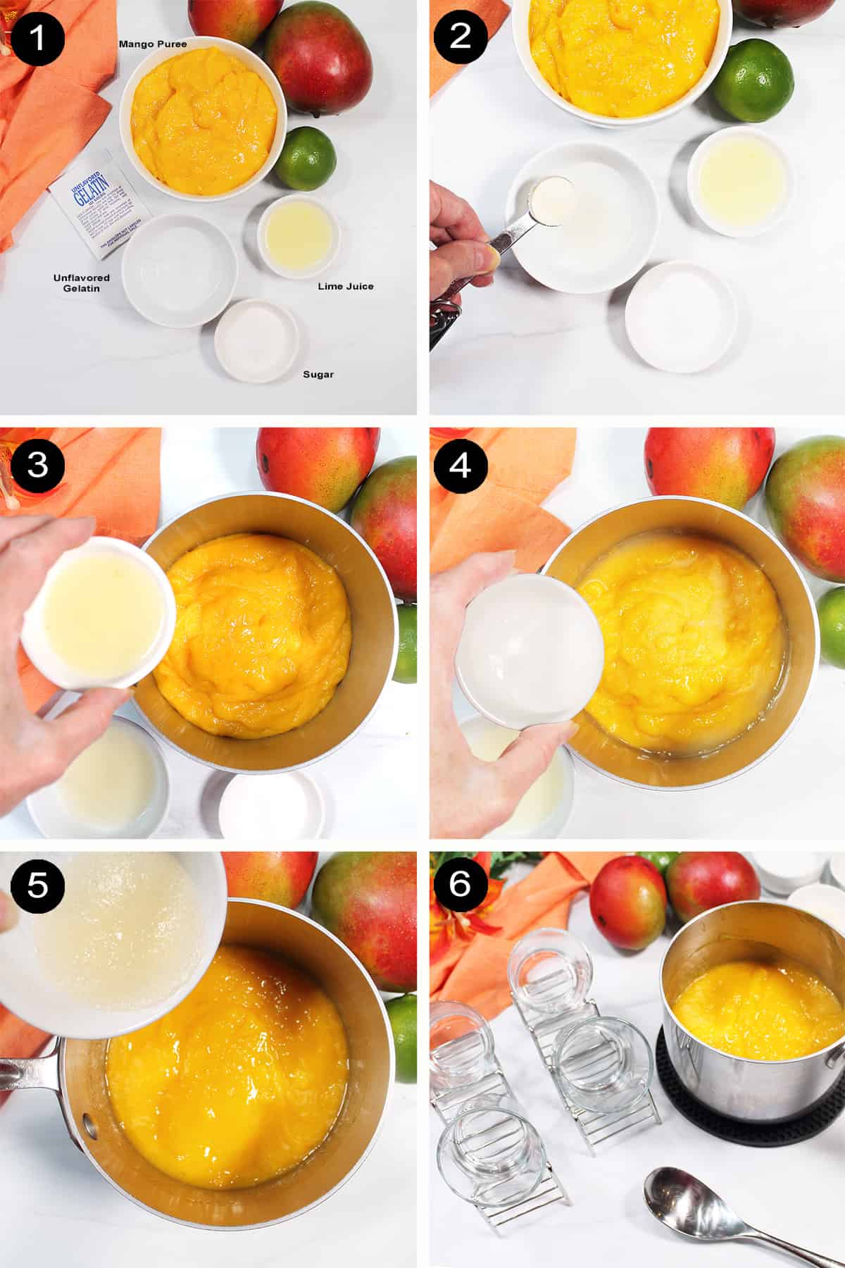 Steps to make mango layer.