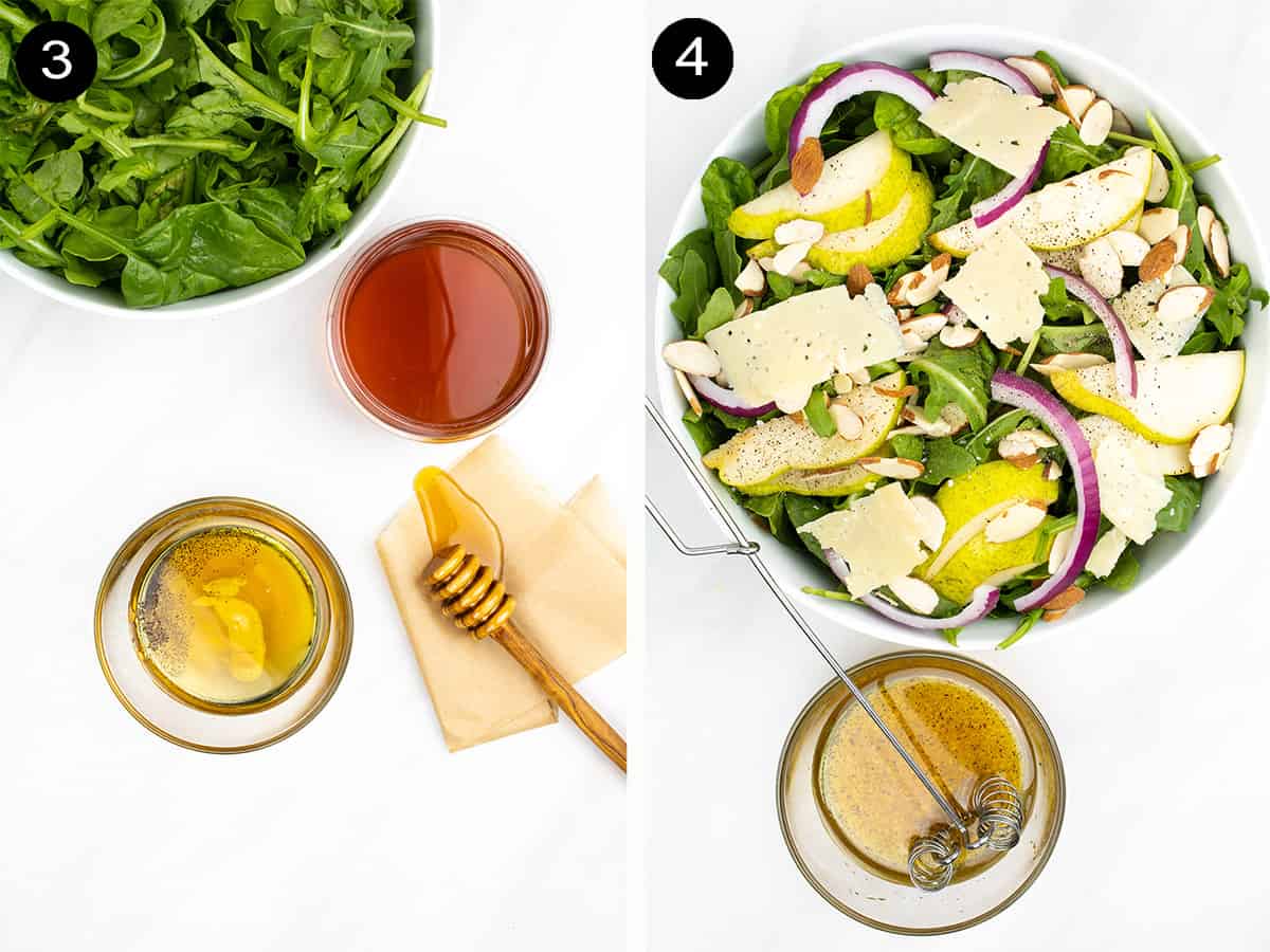 Steps 3-4 to finish salad.