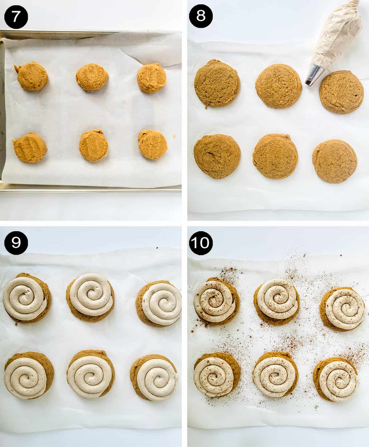 Steps to finish cookies.