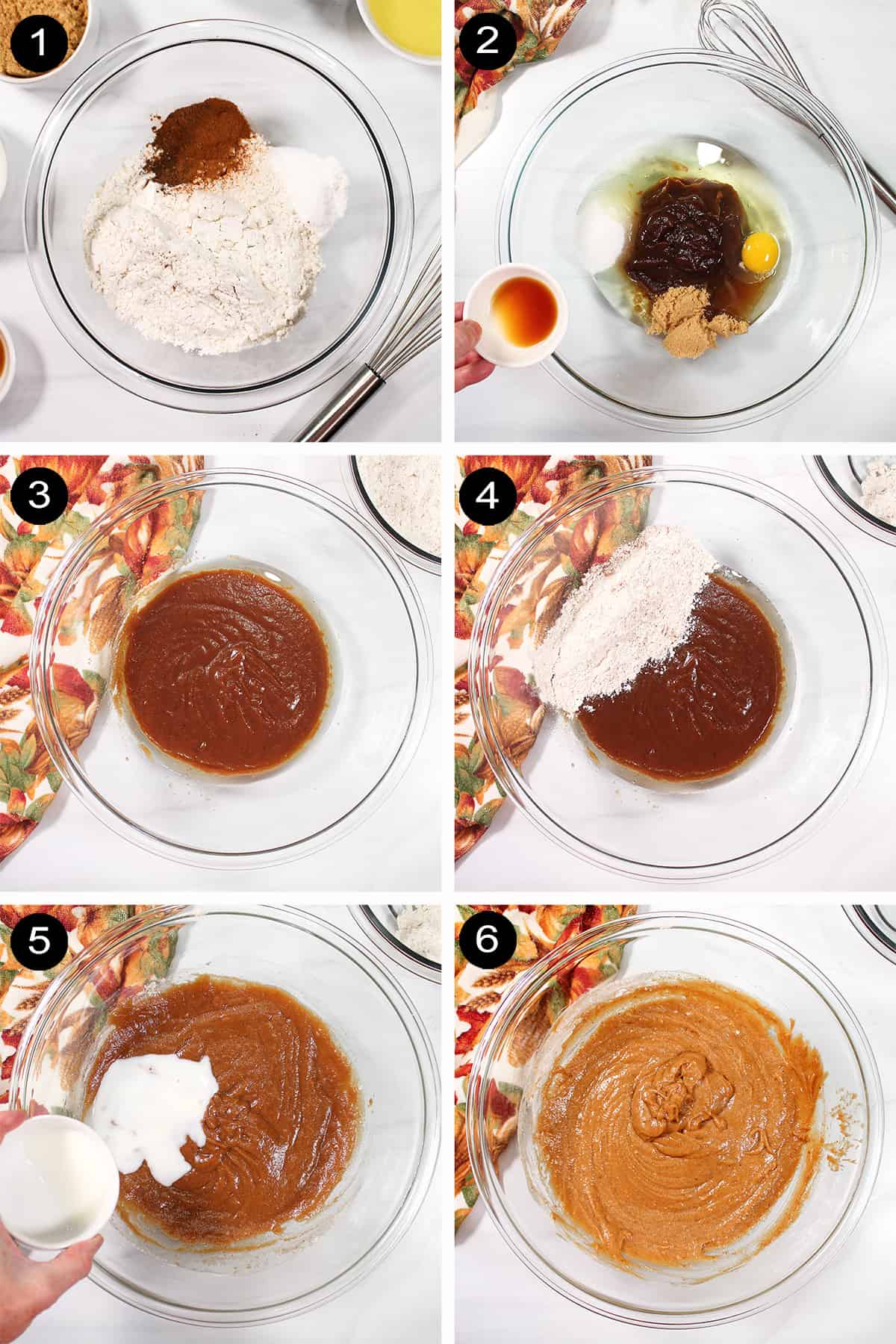 Steps to make apple butter cake.