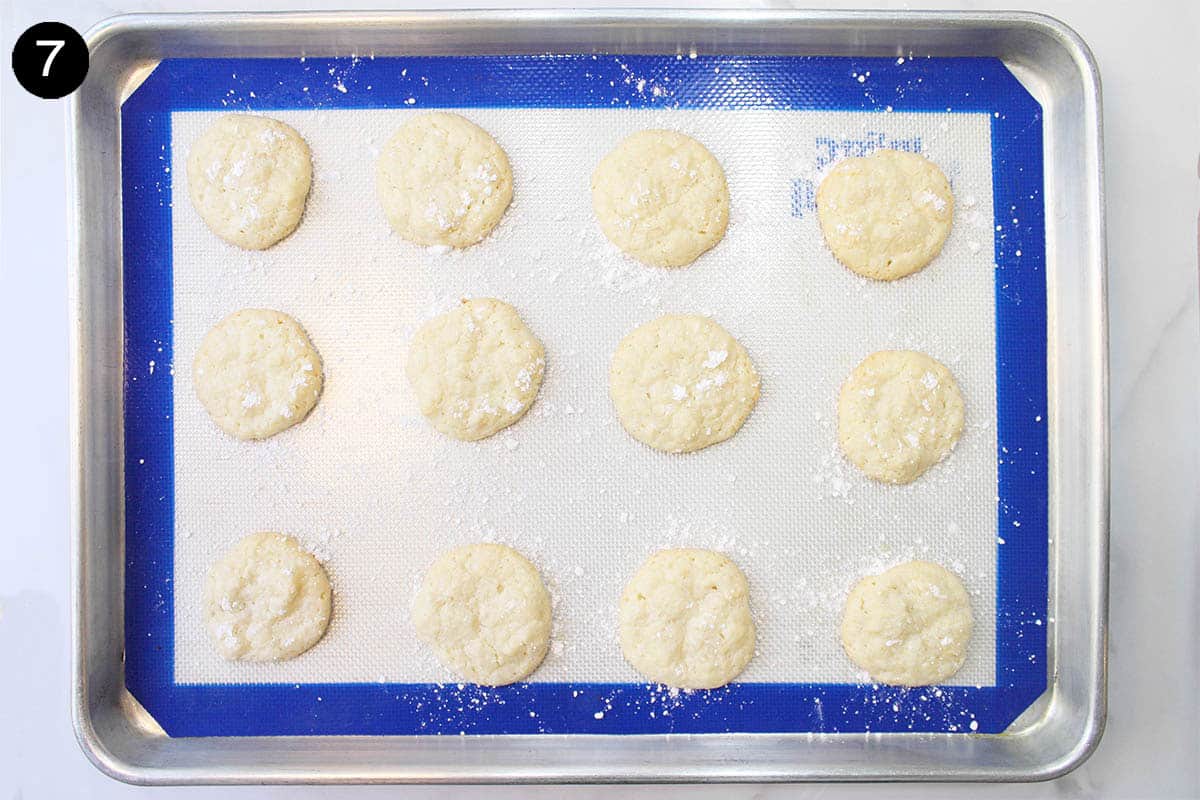Baked cloud cookies.