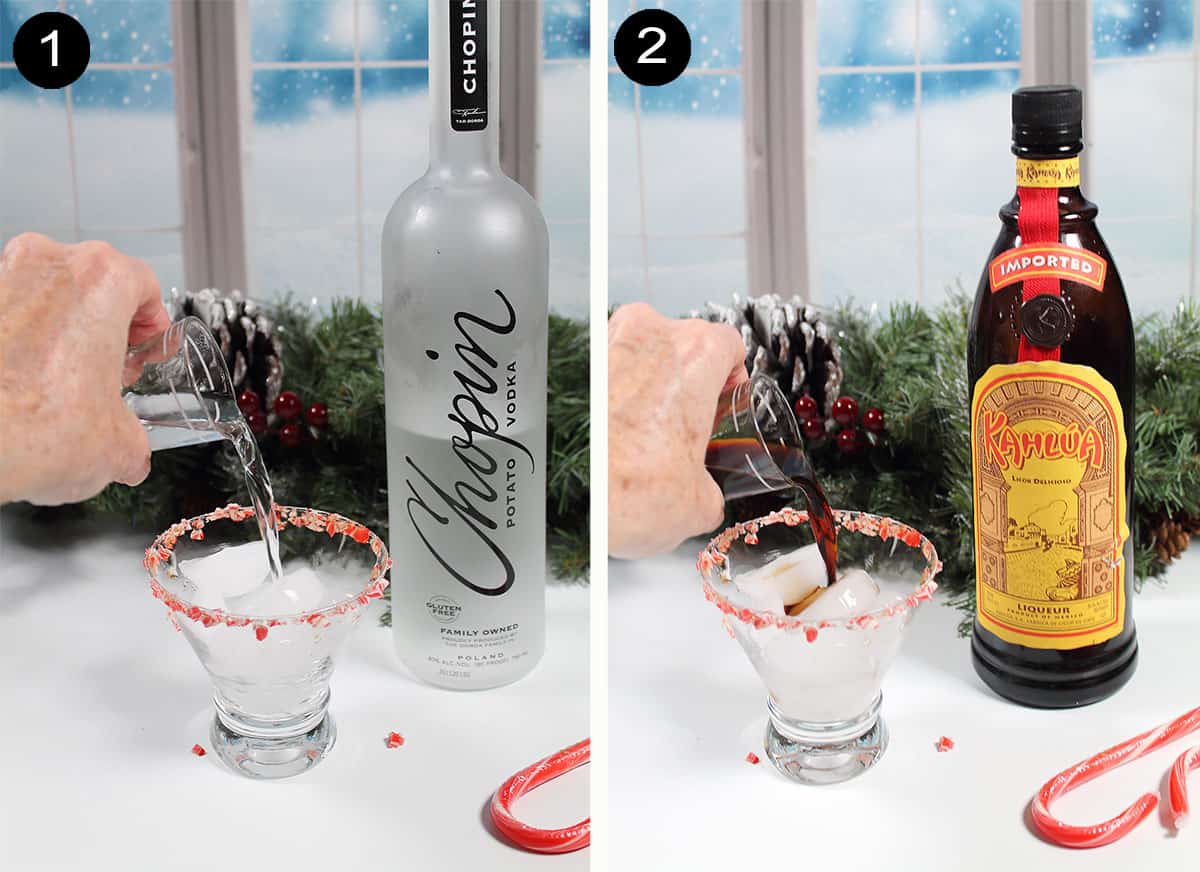 Steps 1-2 to mix cocktail.
