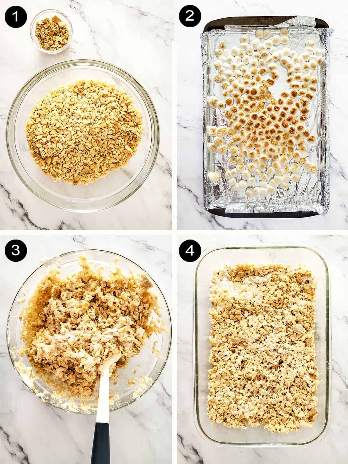 Steps 1-4 to mix bars.