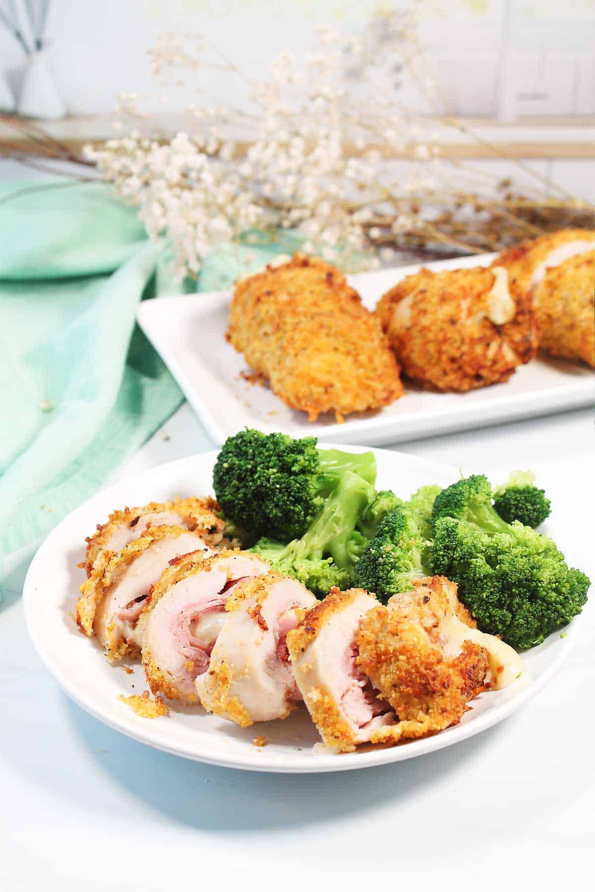 Chicken cordon bleu dinner.