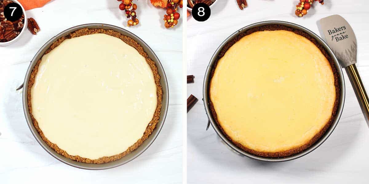 Baked and unbaked cheesecake.