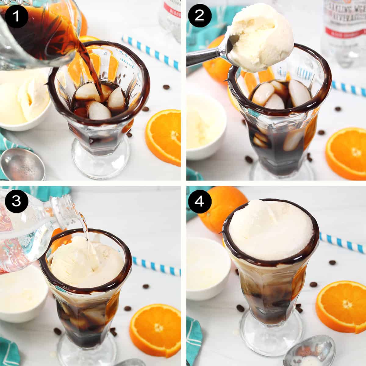 How to make cold brew float.