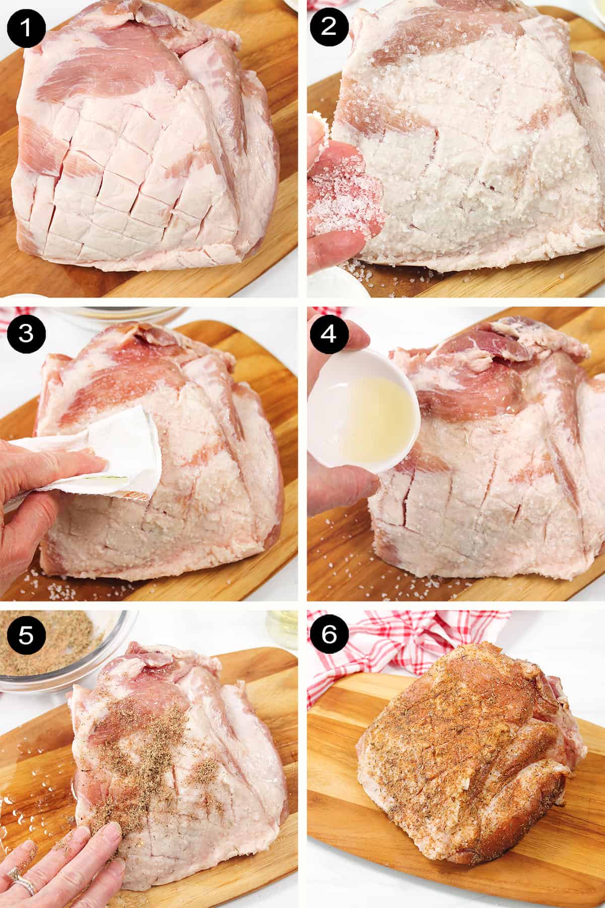 How to cook pork shoulder in air fryer steps.