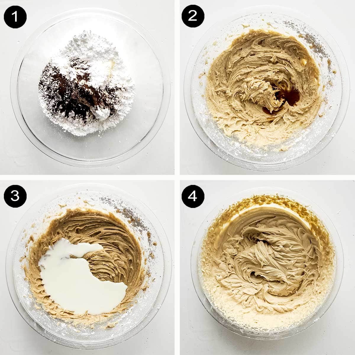 Steps to make mascarpone frosting.
