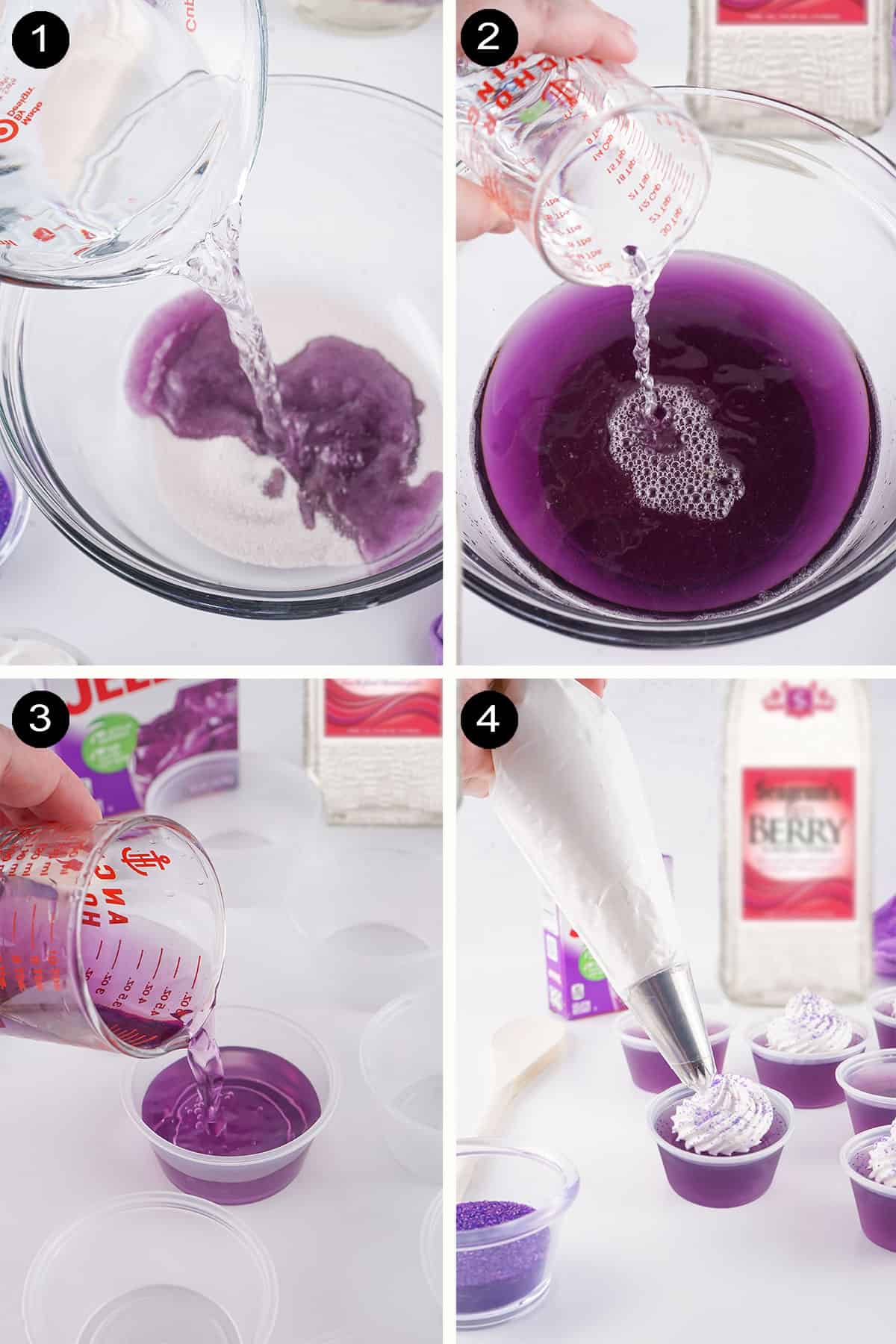 How to make Purple Jello Shots.