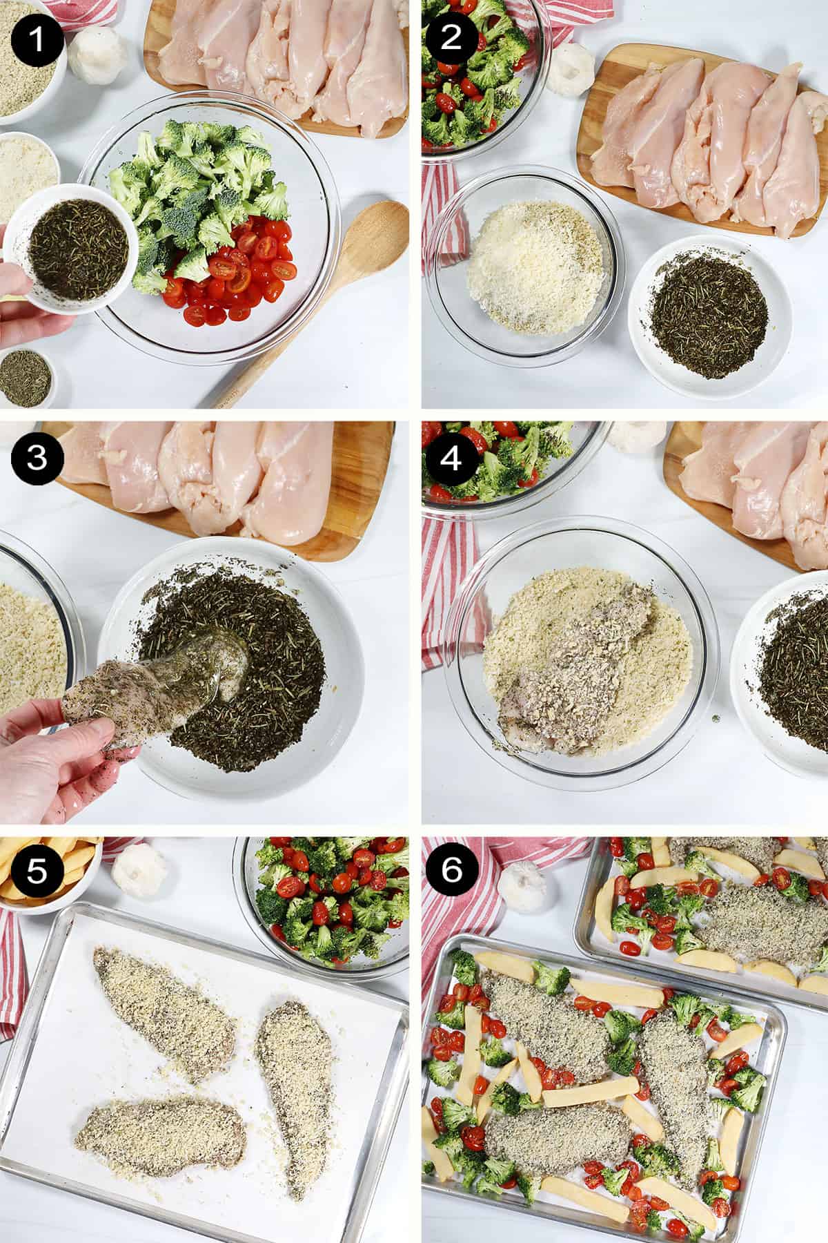 How to make sheet pan chicken and potatoes.