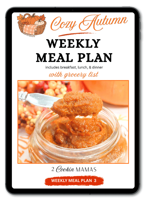 Cozy Autumn Weekly Meal Plan 3.